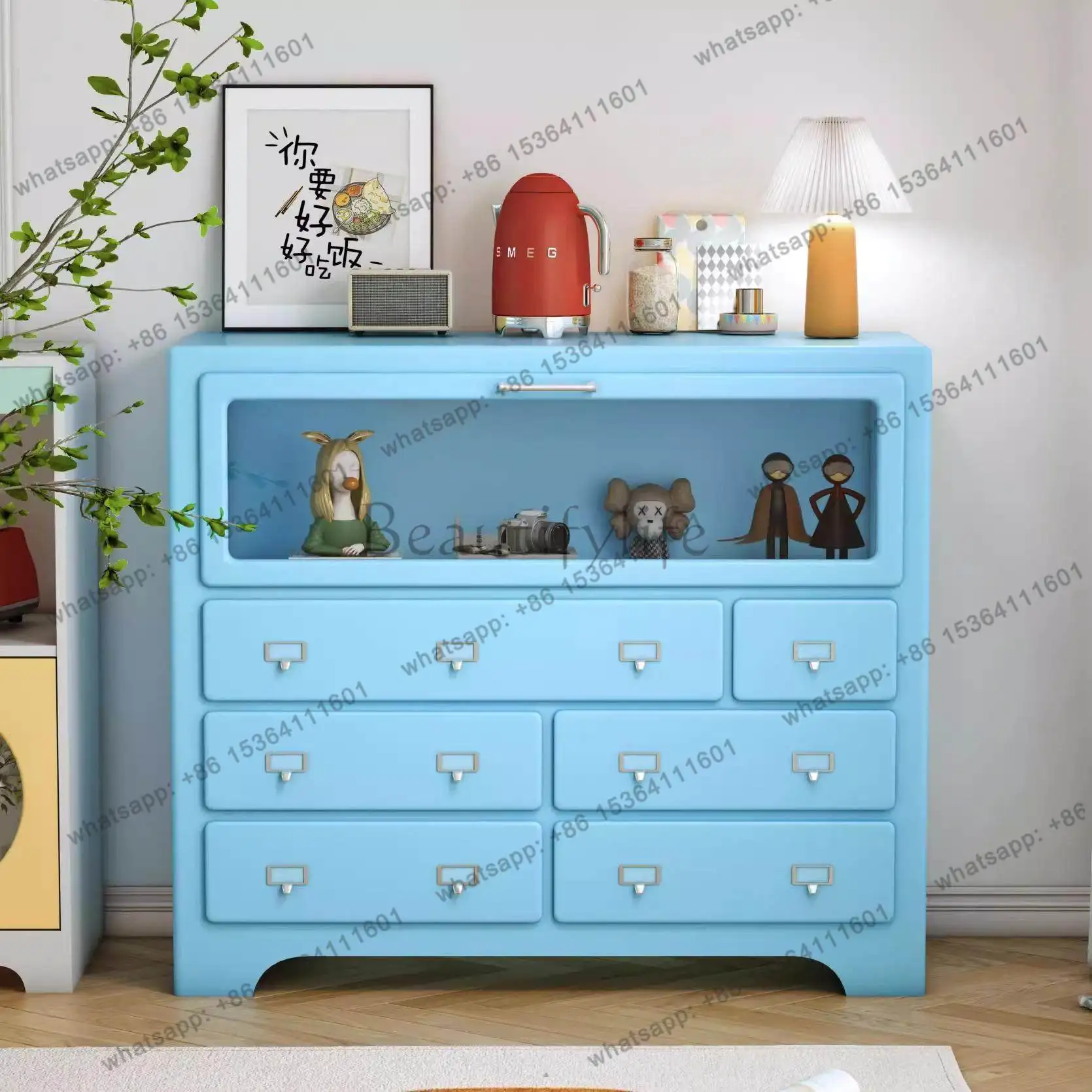 Best Seller Modern Bedroom Storage Color Cabinet Small Apartment Storage Living Room Sofa Side Cabinet