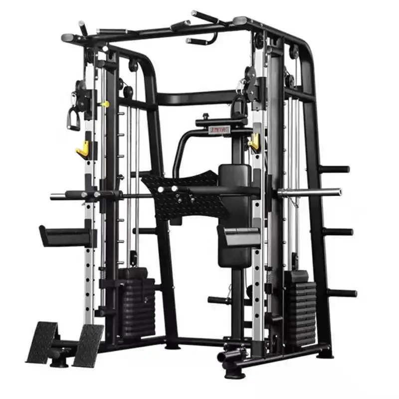 Squat rack power gym fitness equipmulti-function fitness equipment smith machine squat integrated trainer power rack