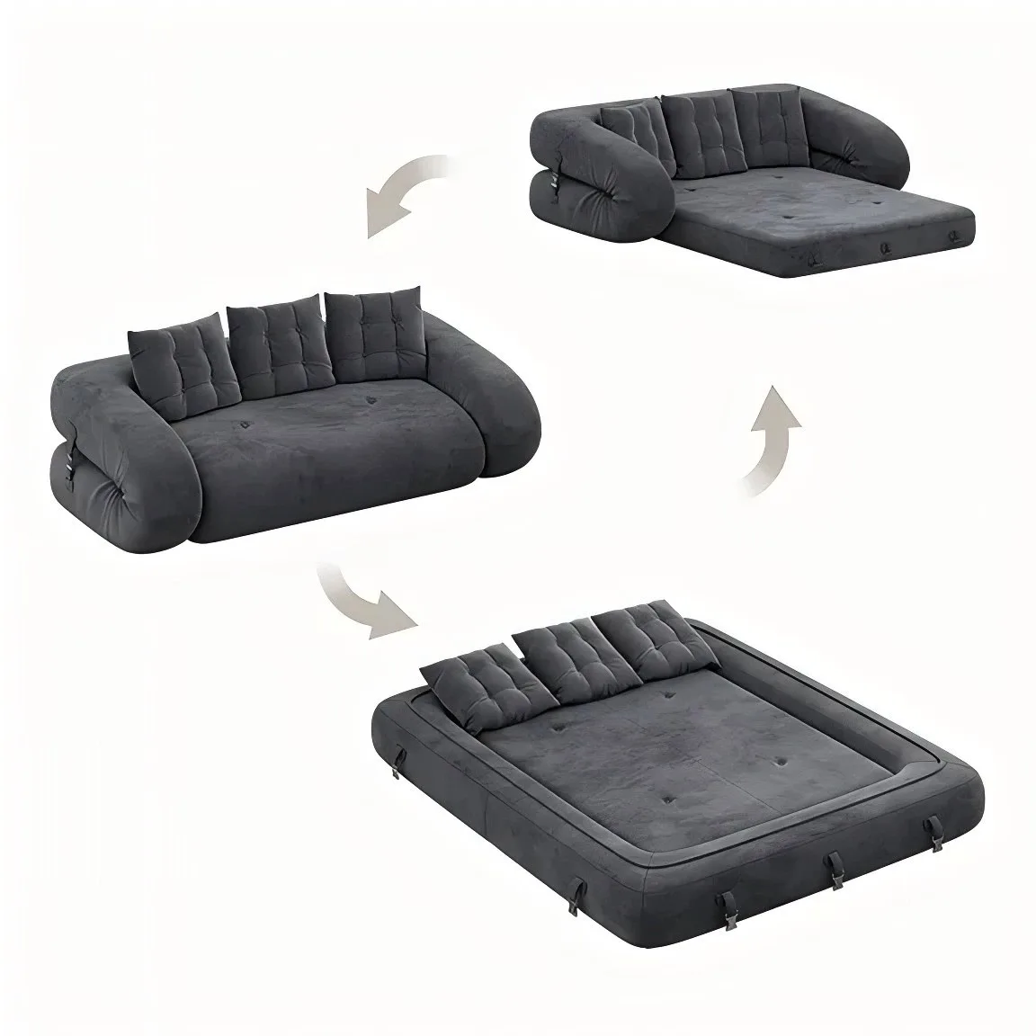 Modern Luxury Living Room Sofa Bed Set Furniture l Shape 2 3 Seater Corduroy Compression Vacuum Packed in a Box Lazy Designs