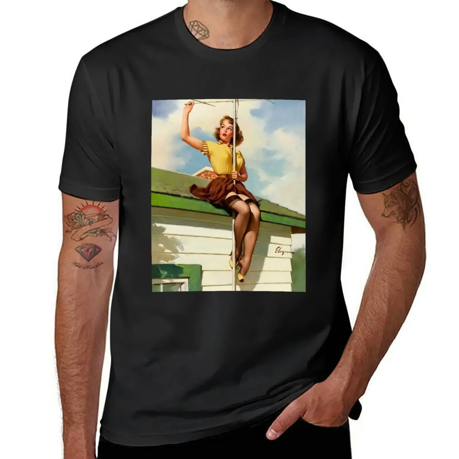 

Gil Elvgren Appreciation T-Shirt rapper graphic tees animal prinfor boys topping outfits for men