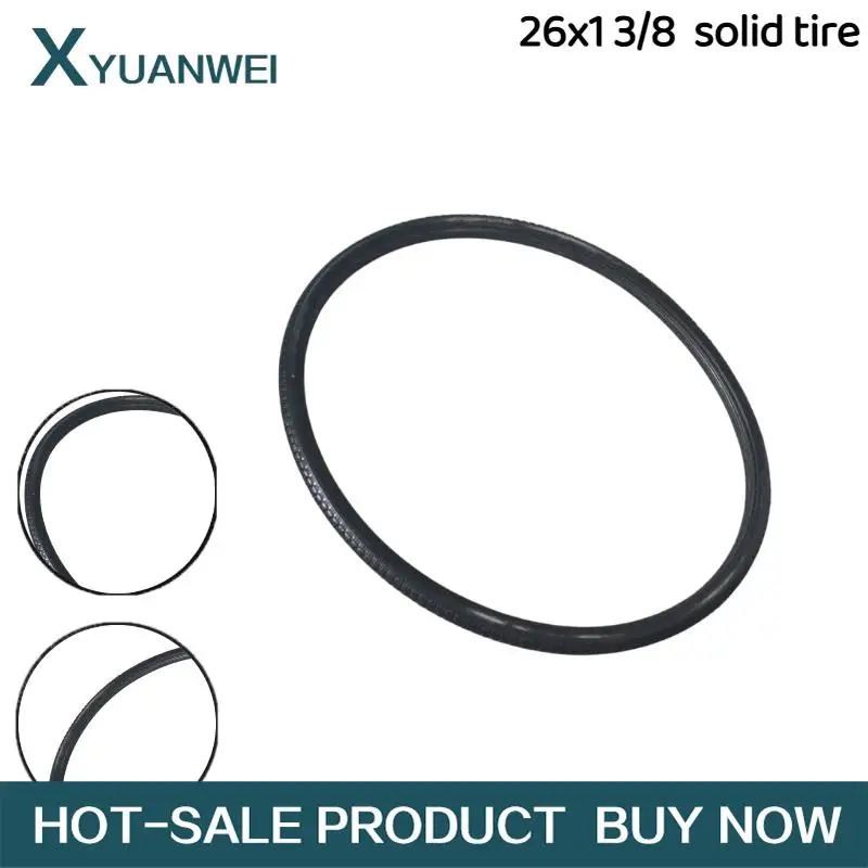 

Anti slip and wear-resistant 26X1 3/8 solid tire, suitable for replacing tires of electric bicycles and wheelchairs