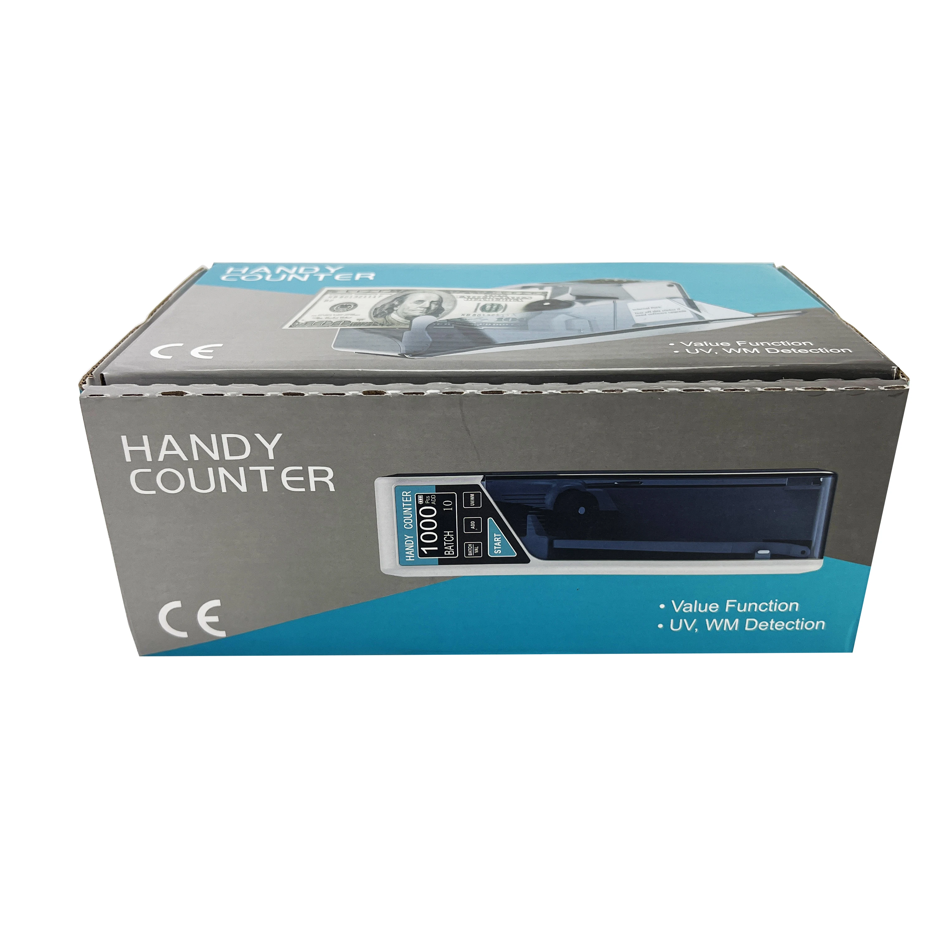 V40 Portable Money Counting Machine Multi Currency Bill Counter with LED Display UV Light