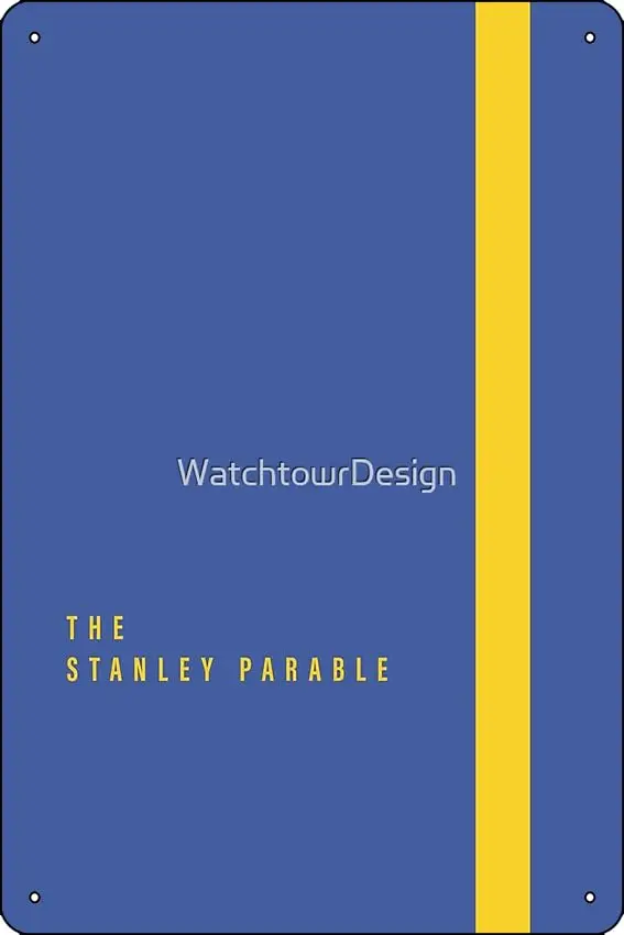 The Stanley Parable - Minimalist Video Game Poster Design Poster Funny Metal Tin Sign for Home Kitchen Bar Room Garage Decor 