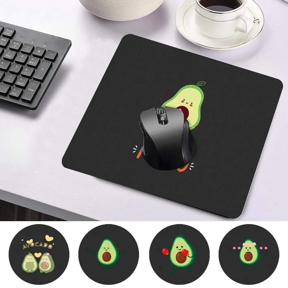 Antifouling Fashion Mini Mouse Pad Smooth Waterproof PU Leather Durable Mouse-pad Avocado Pattern Portable Game Mouse Mat