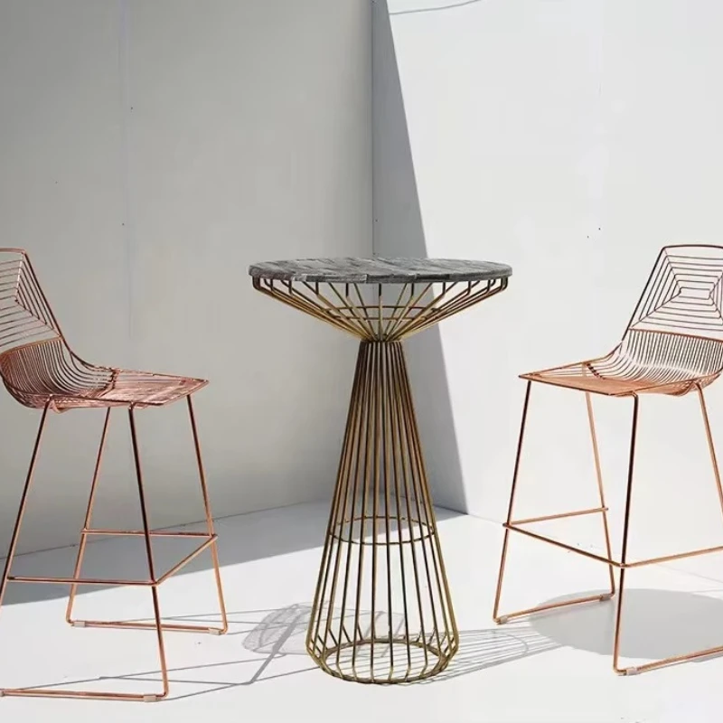 

Modern Wholesale Wire Bar Stool Wire Bar Chair for Kitchen Restaurant Garden or Terrace for Sale