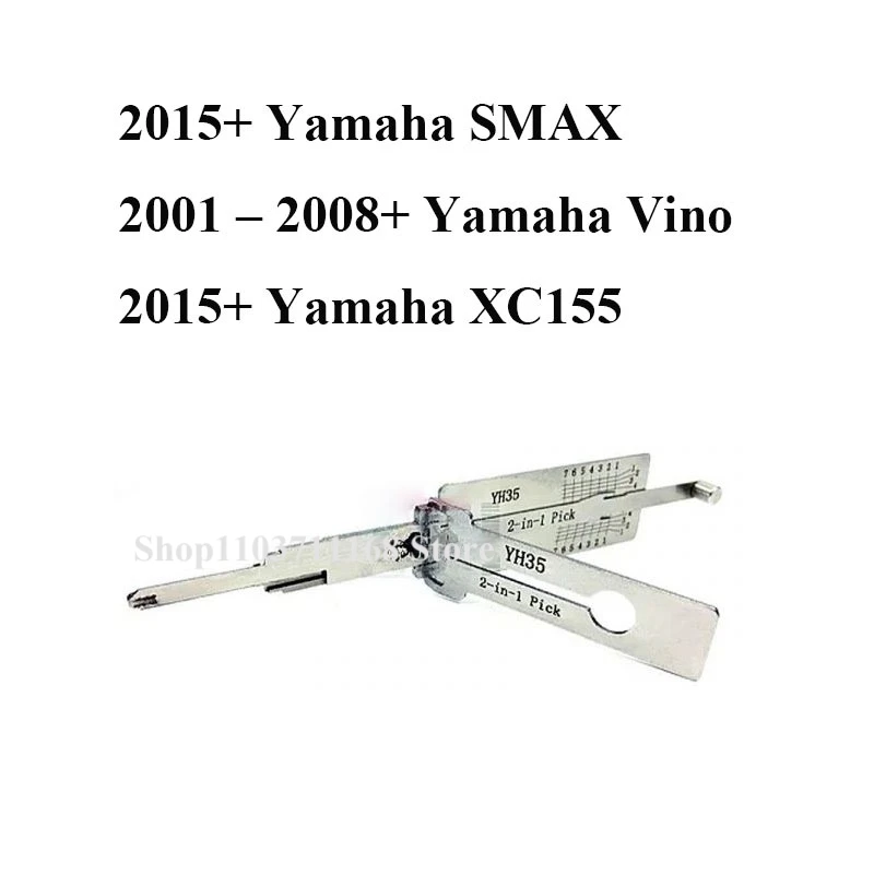 

1PCS Lishi YH35 2in1 Decoder and Pick for Yamaha Motor Bikes (REVERSE OF YH35R) lock picks ganzua key decoder locksmith tool