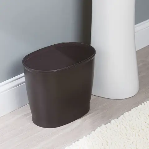 Kent Oval Waste Can Trash Can for Bathroom Bedroom Office - Bronze