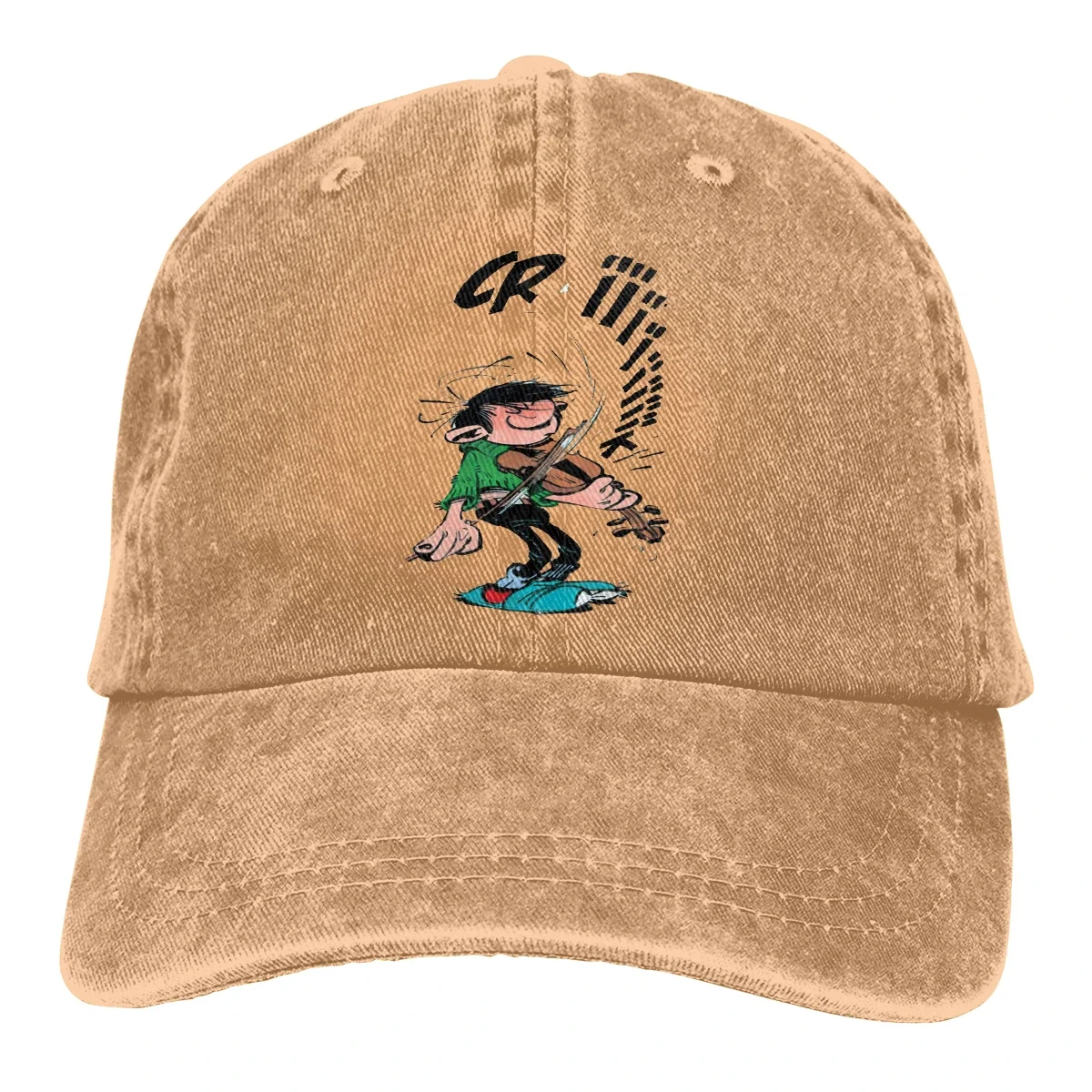 Adjustable Solid Color Baseball Cap Movie Cartoon Color Big Ben Washed Cotton Gaston Lagaffe Anime Sports Woman Hat