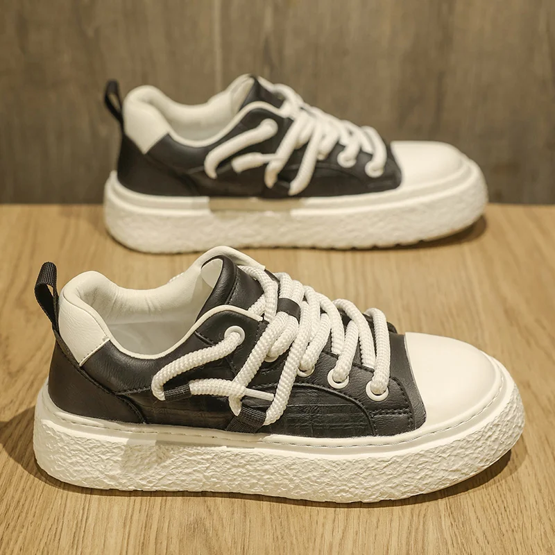 

2025 Spring New Rubber-Plastic Sole Casual Board Sneakers for Outdoor Sports - Comfortable, Soft, Slip-Resistant, Durable, and T