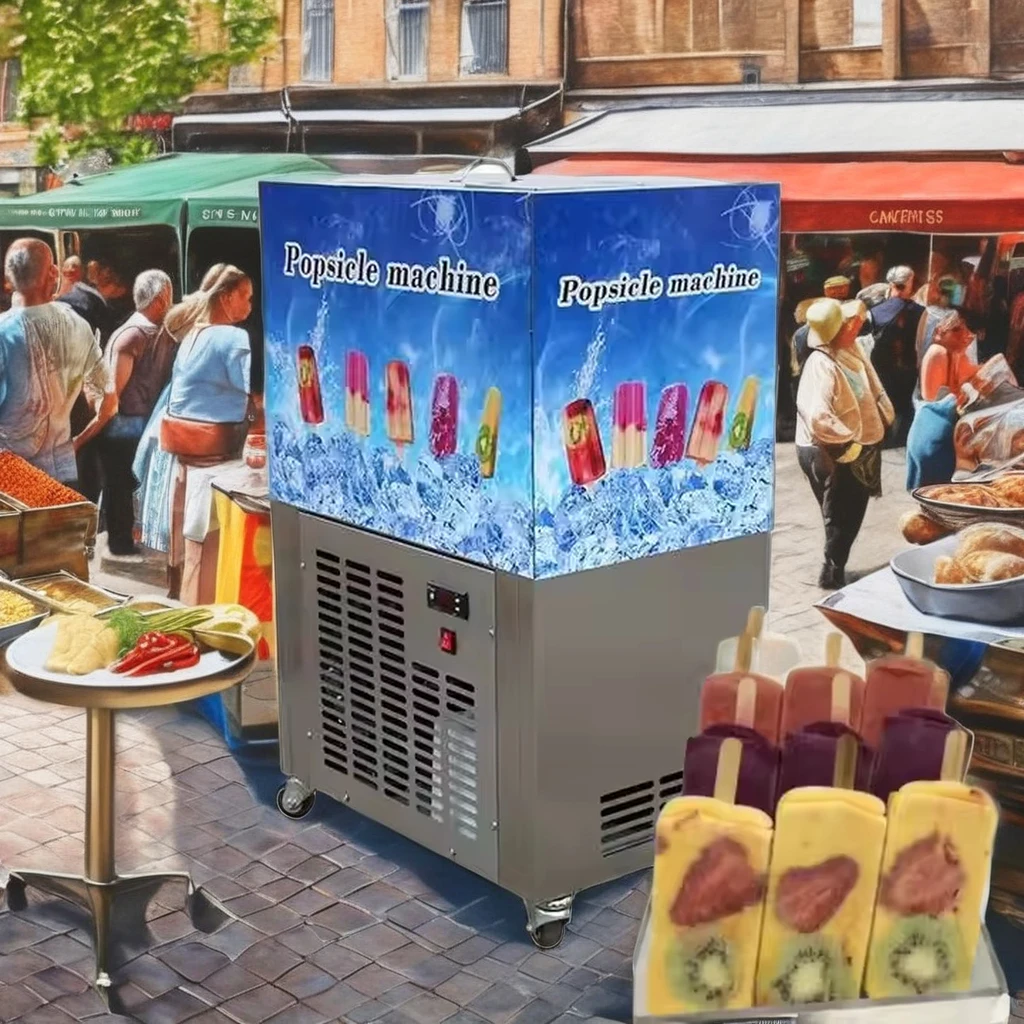 

Portable Stainless Steel Gelato Ice Lolly Popsicle Stick Maker Speediness Ice Lollipop Popsicle Machine New Condition For Fruit