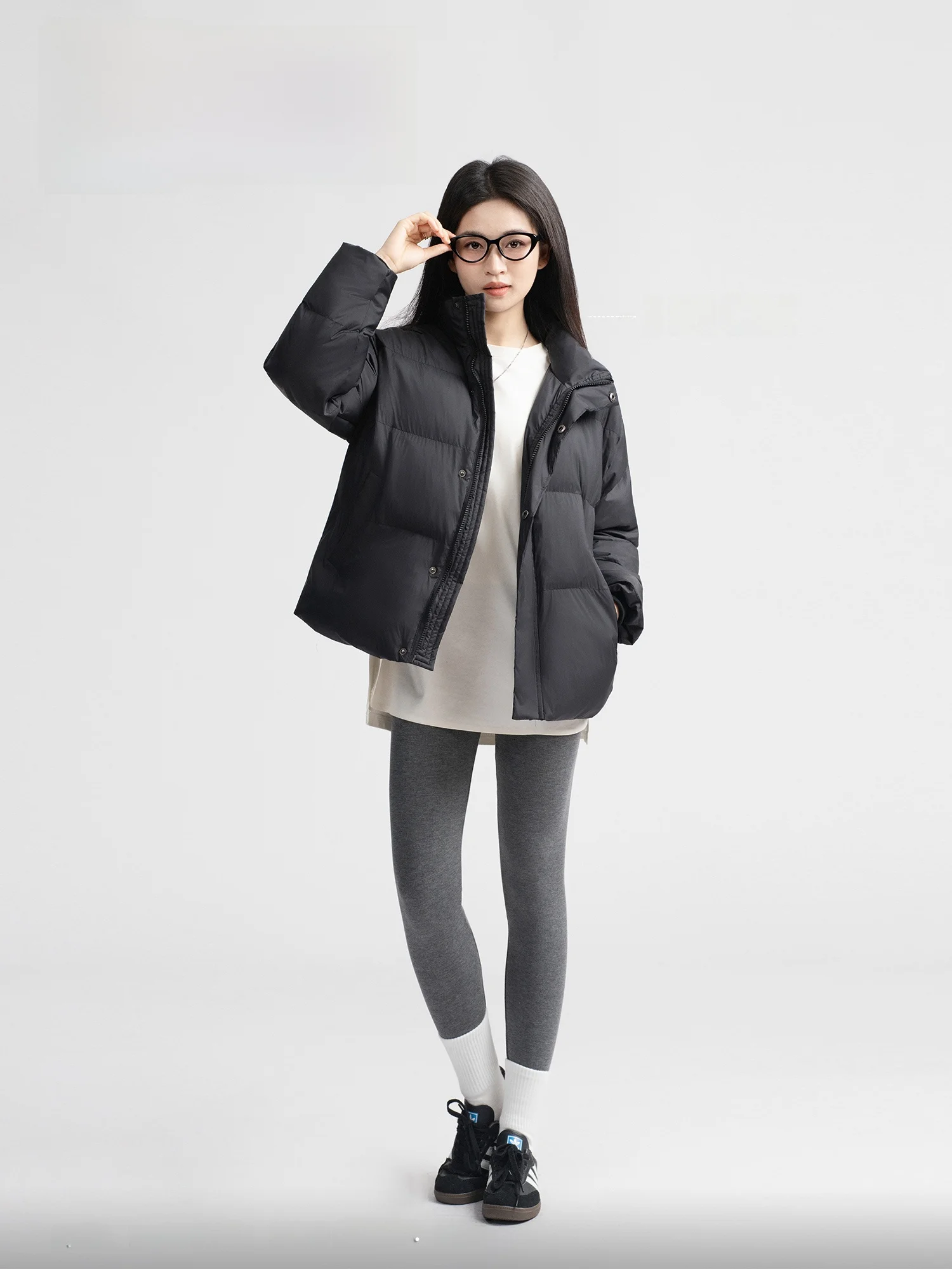 سراويل يوجا عالية الخصر من مزيج القطن والبوليستر سراويل طويلة لارتداء غير رسمي لرفع المؤخرة من جلد arkskin Sle