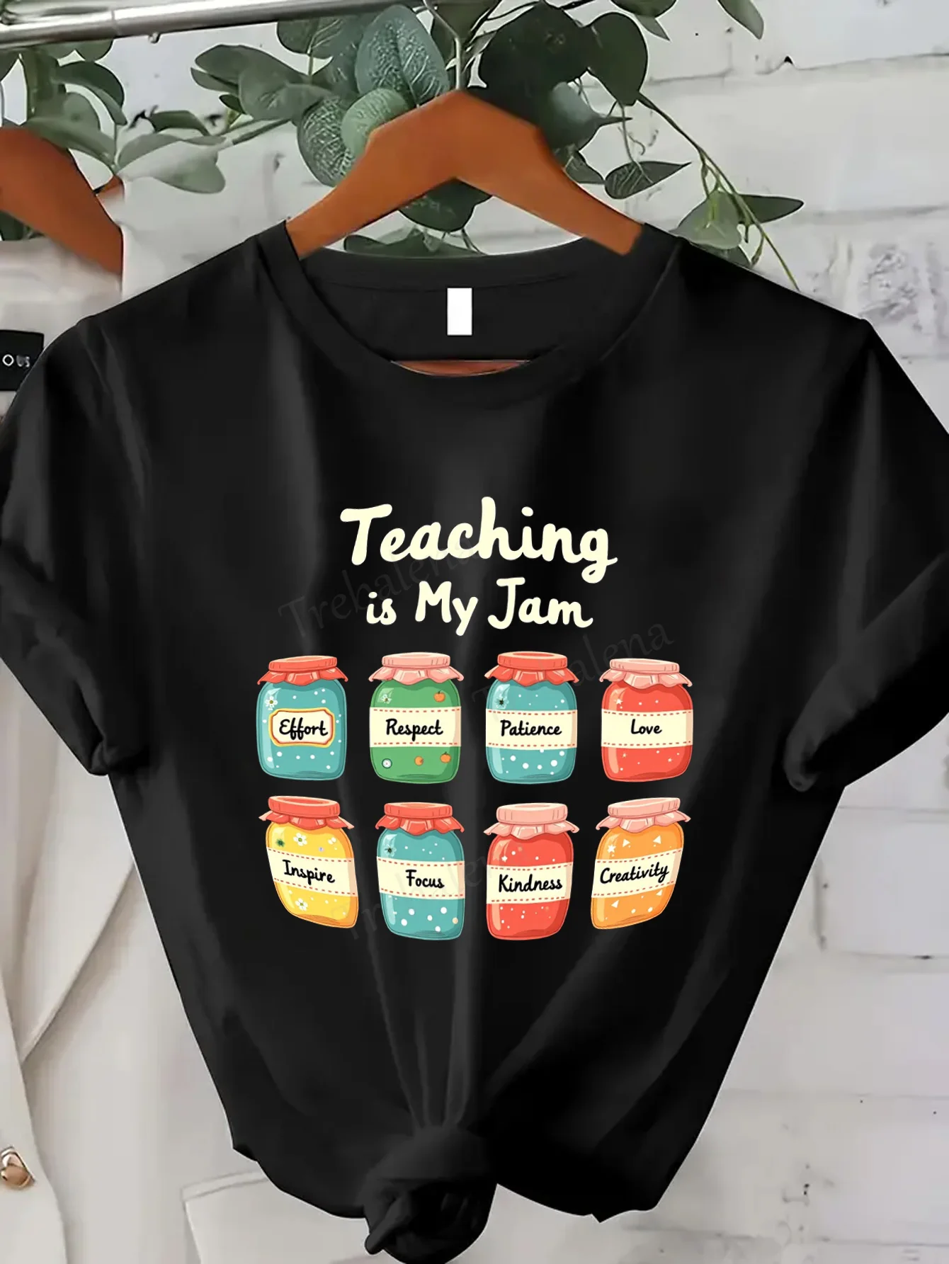 

Women T-shirt Teaching is My Jam Women's Casual T-Shirt