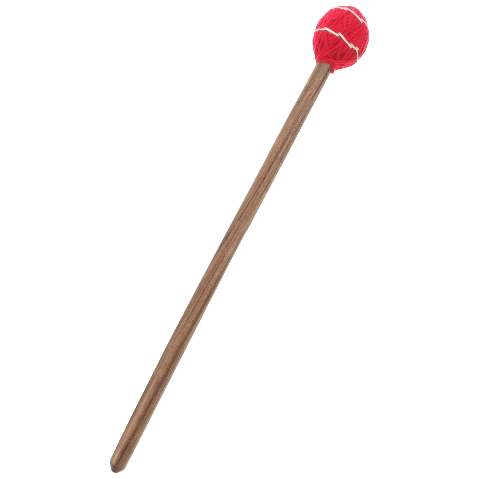 Marteau pour bol chantant avec pointe en fil de laine et manche en bois naturel, pour la pleine conscience, le yoga, le sauna, l'hôtel, la salle d'étude, style népalais tibétain.