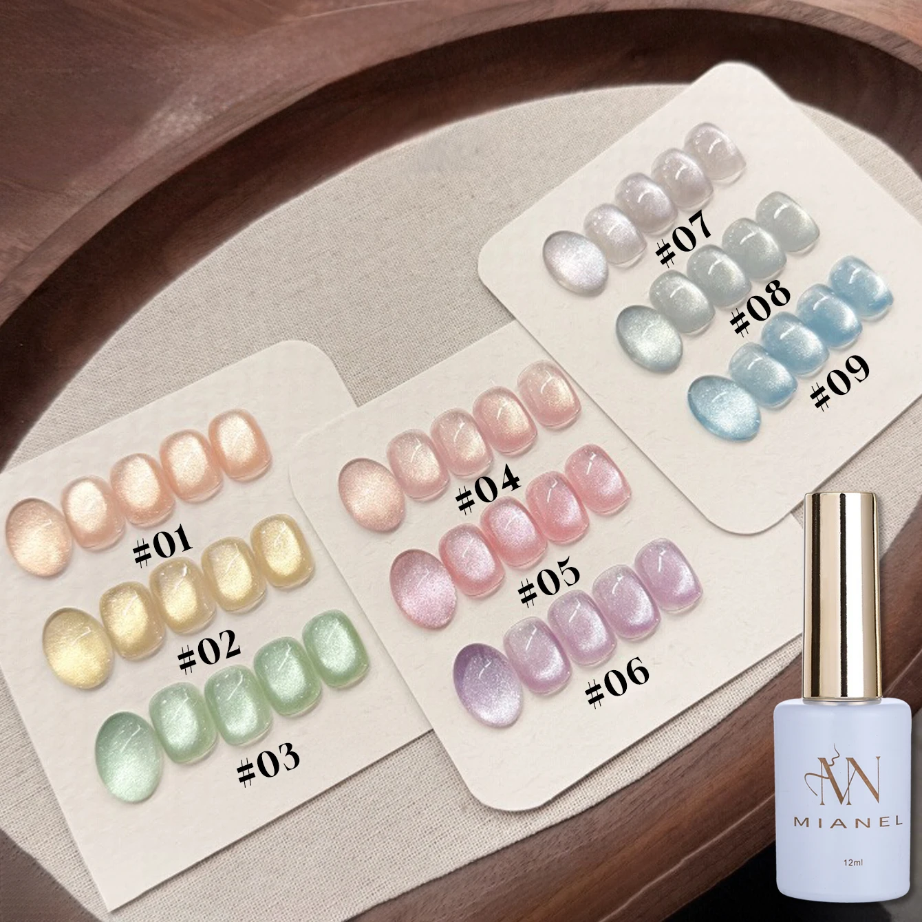 MIANEL 1-20 piezas, los más ve - Nail Art Pink Cat Eye reseña y precio