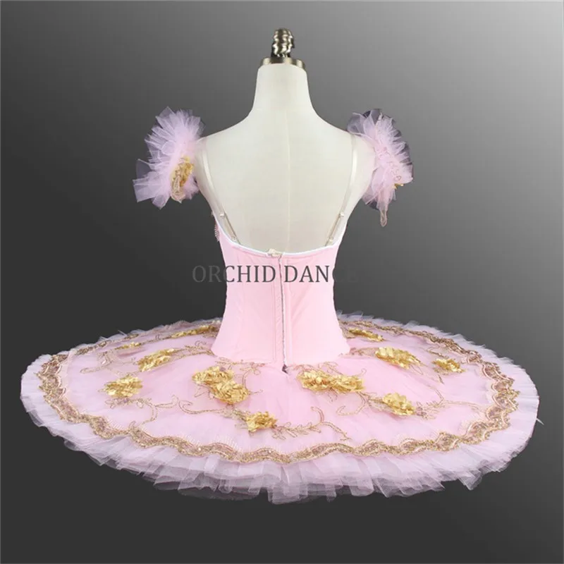 Vêtements de performance classiques 12 couches de danse tutu de ballet rose de taille personnalisée