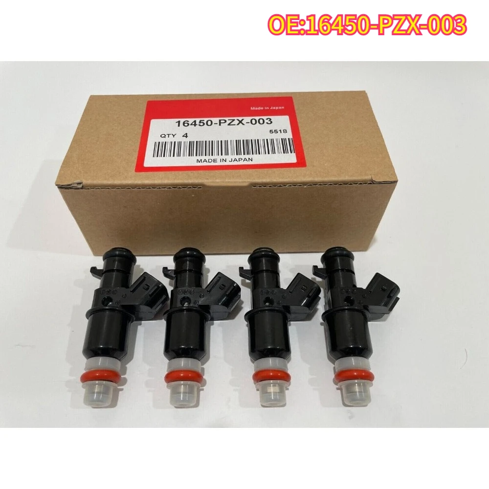 

High quality New For 4PCS 16450-PZX-003 Fuel Injector fit HONDA CIVIC DX HX LX 1.7L 2001-2005 16450 PZX 003