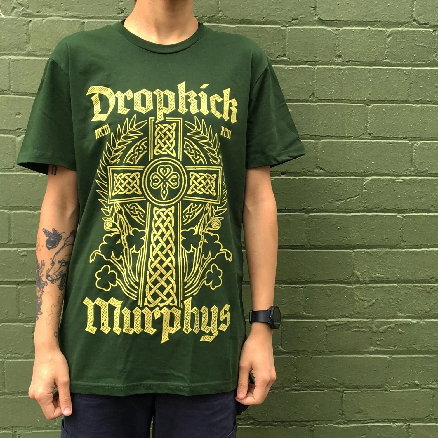 Dropkick Murphys T-Shirt Men Vintage 100% Cotton Tee Shirt Crew Neck Short Sleeve T Shirt Plus Size Clothing