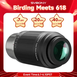 SVBONY SV230 8-20mm Zoom Eyepiece, Parfocal Wide-Angle (57°-72°), Aspherical Optics, 1.25