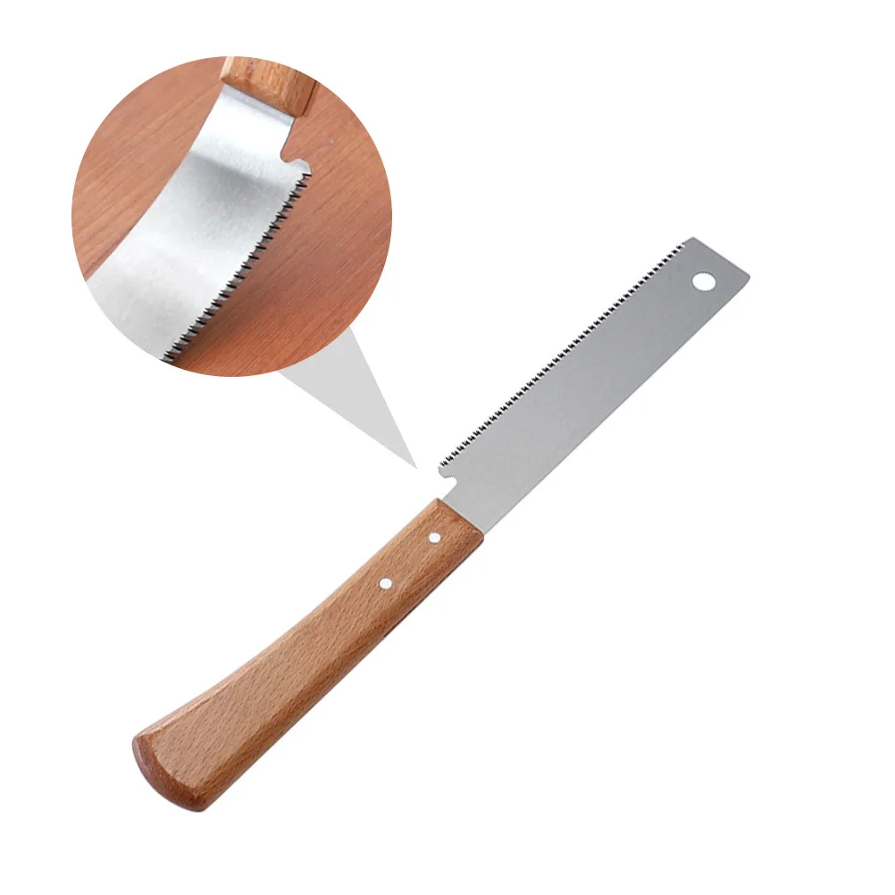 

1Pcs Wooden Handle Hand Fine Tooth Precision Cutting Tool for Woodworking Gardening DIY Small Saw with Sk5 Steel Blade