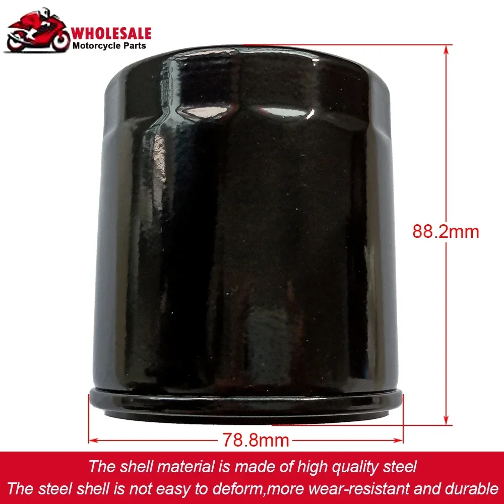 

Motorcycle Oil Filter For Harley Davidson FLHX FLHXS FLHXX CVO Street Glide Special FLRT Freewheeler FLS Softtail Slim 2006-2023