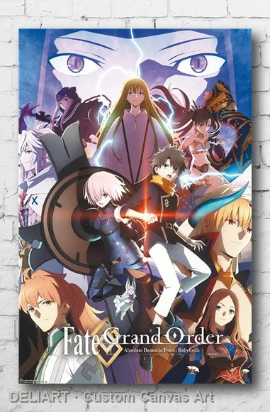 

FATE/GRAND ORDER - KEY ART GROUP Canvas Poster Custom Size Available Room Decoration Home Decor Wall