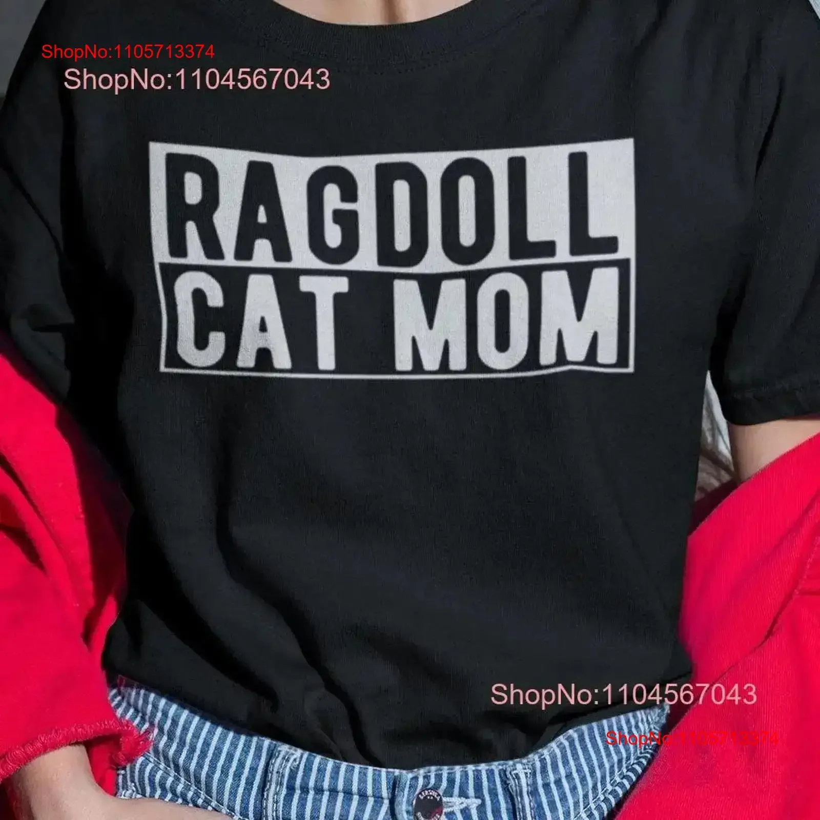 Ragdoll Cat T Shirt Mom Mum Birthday for lover gifts vintage Washed Stretched Casual Soft Slightly Versatile Breathable