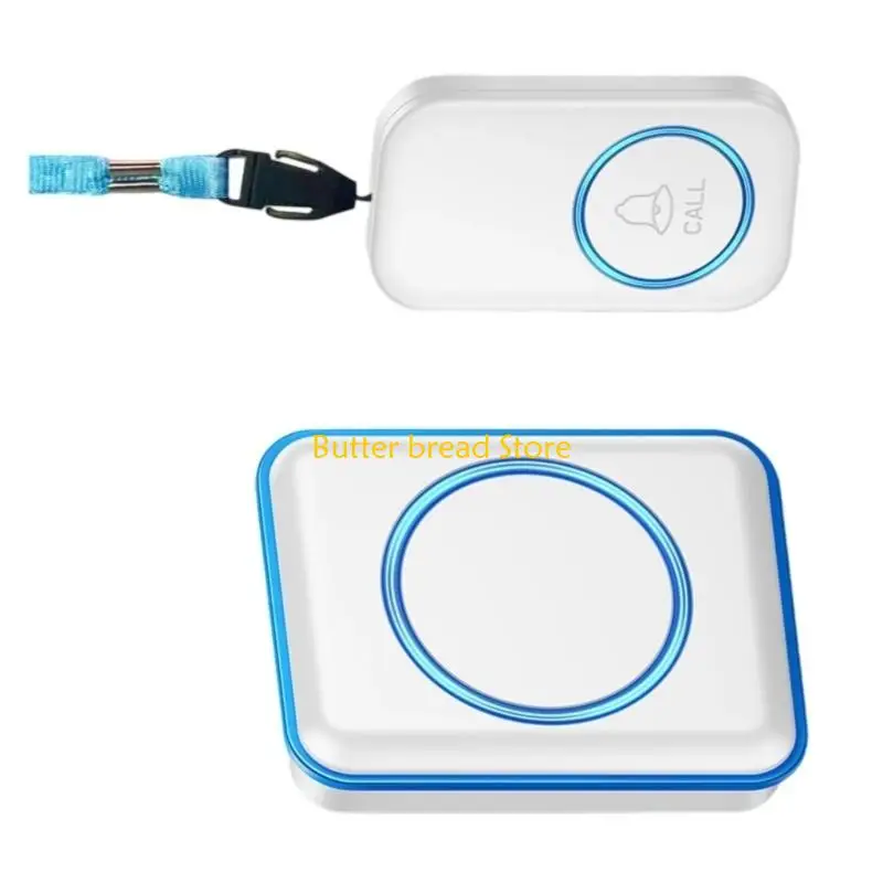 W89C كبار السن مقدمي خدمات الإنذار Pager Wireless Call Button 5 Gear Sound قابل للتعديل