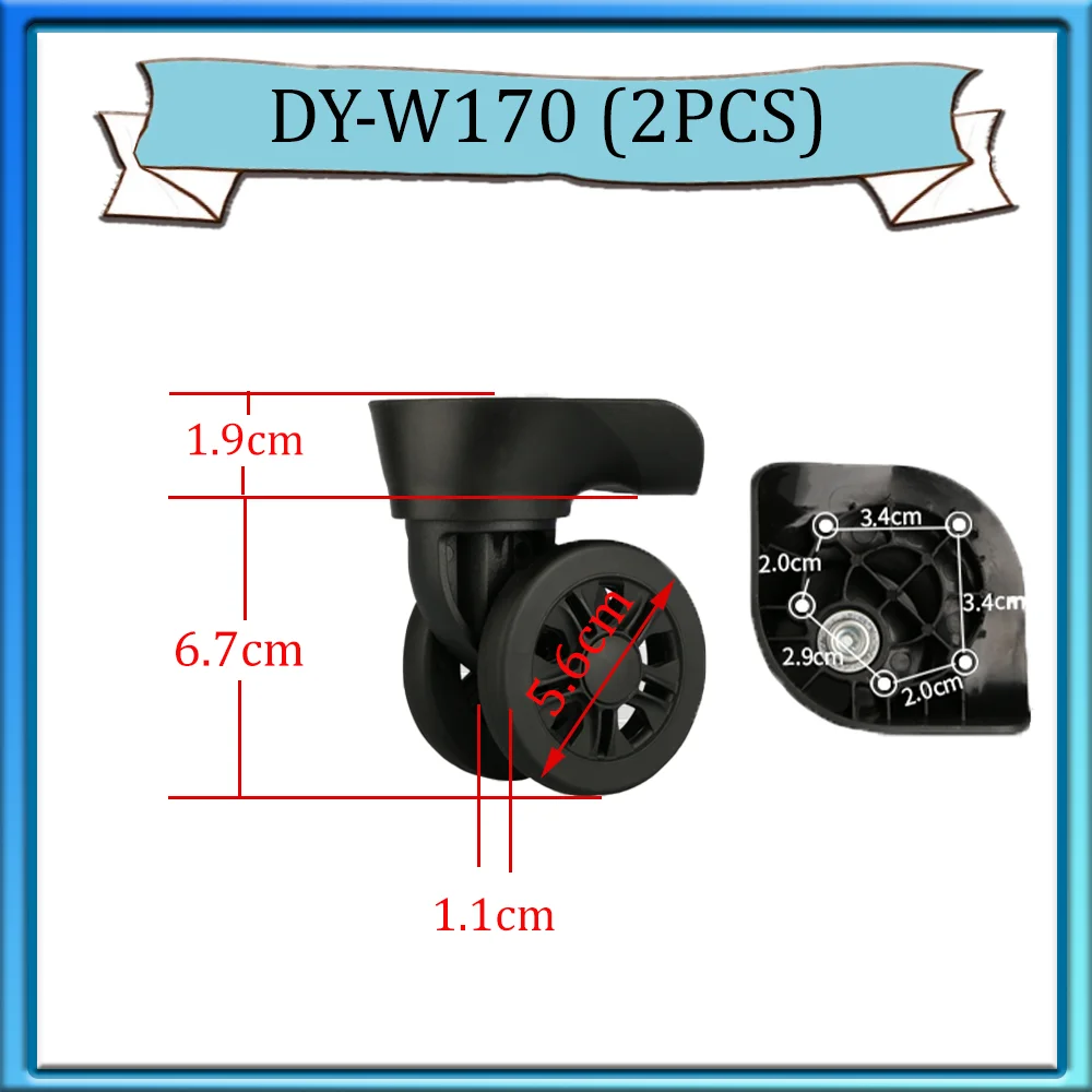 For Samsonite Trolley case universal wheel Luggage Wheel accessories Password Travel Accessory Roller pulley caster Maintenance