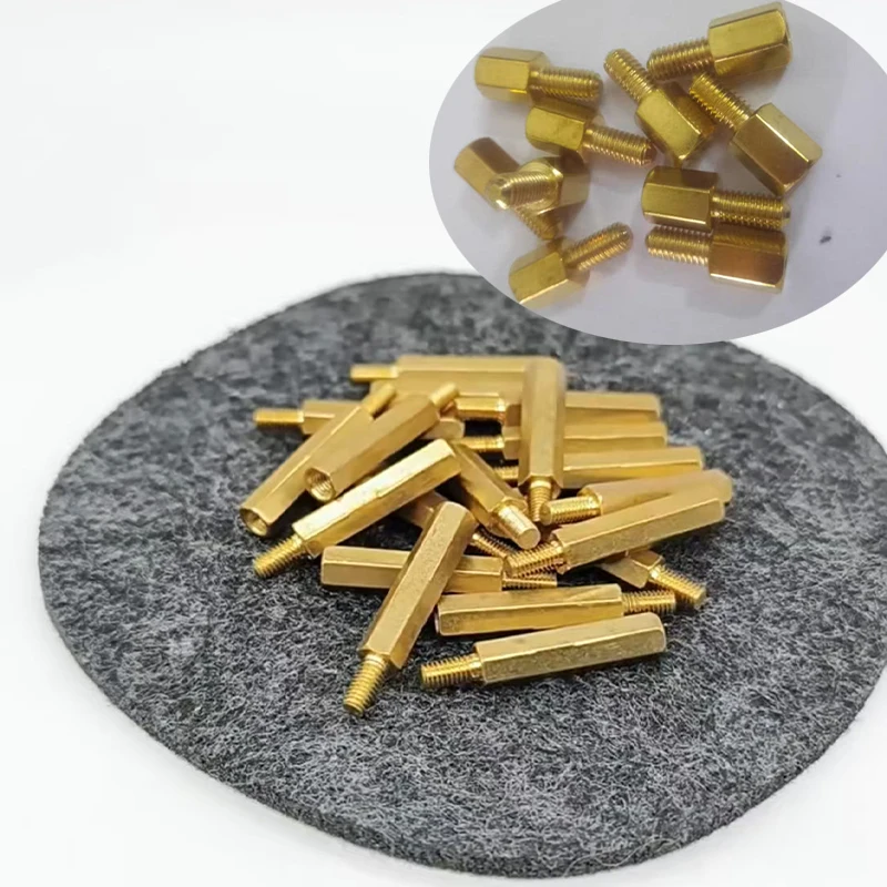 5-50Pcs M3 Single Head Hexagonal Copper Pillar Desktop Computer Motherboard Isolation Pillar 3.5 Coarse Tooth  PCB Board Stud
