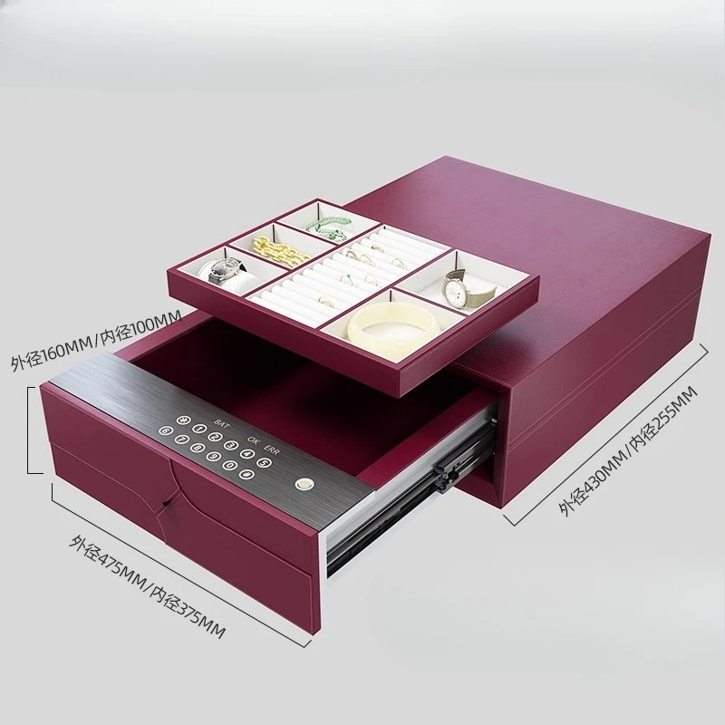 

Y бытовой небольшой пароль от отпечатка пальца невидимый в настенный кожаный ящик безопасный шкаф для ювелирных изделий