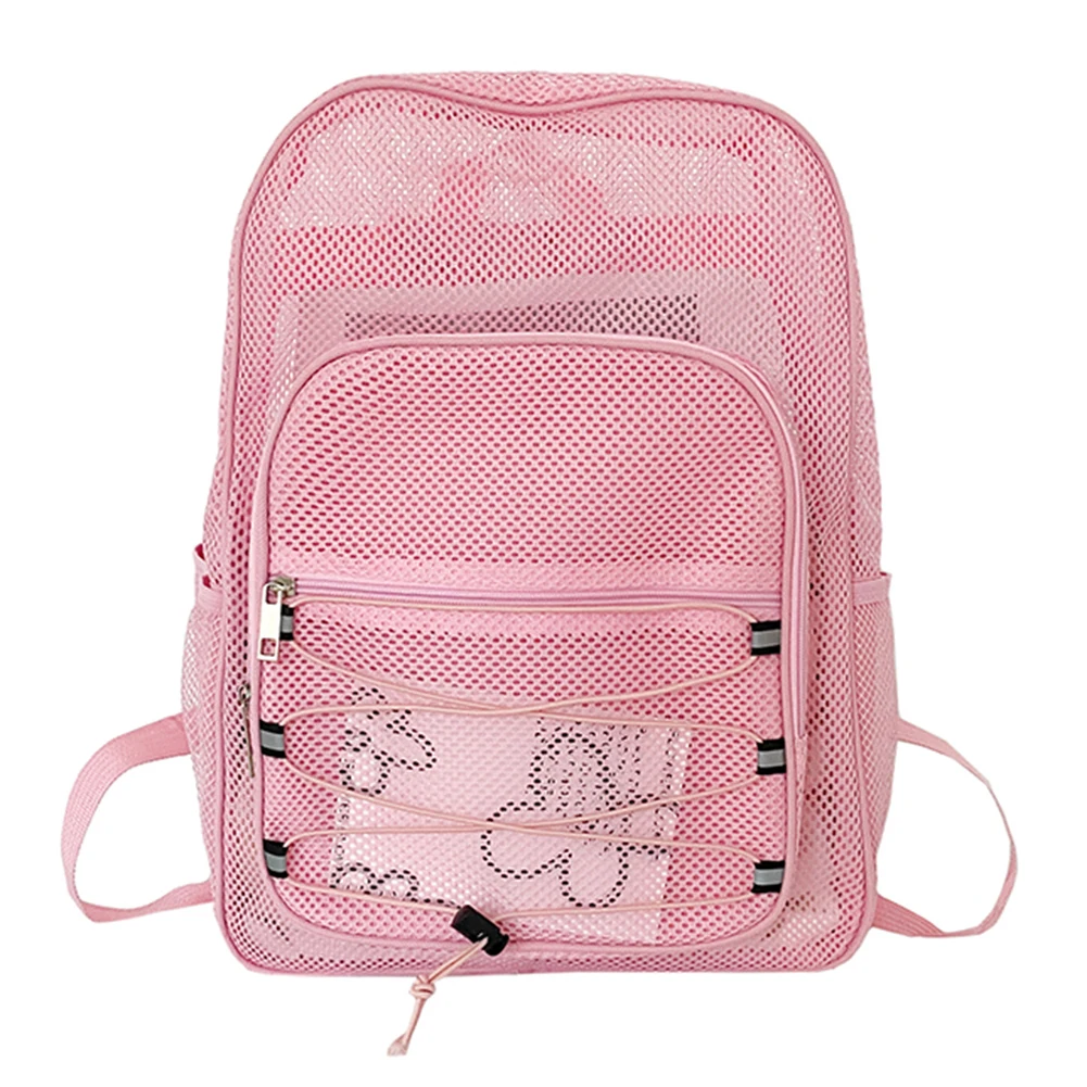 

Сетчатый прозрачный рюкзак, удобная сумка для фитнеса с плечевым ремнем, многофункциональная, износостойкая, большой емкости для занятий спортом на открытом воздухе