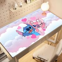 Kawaii Stitch Anime Mouse Pad Large PC Cartoon Gaming Accessories Protector Office Laptop Non Slip Gamer Cabinet Desk Mat Carpet