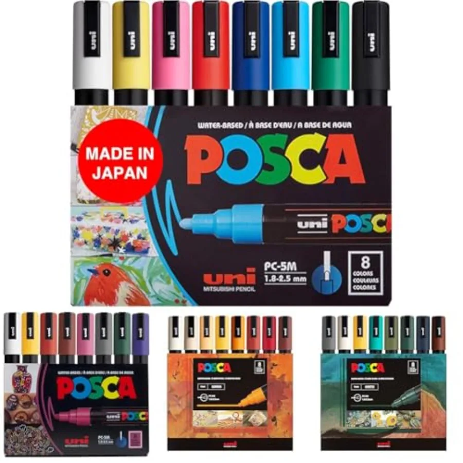 

Набор маркеров: 24 средних маркера для рисования 5M - 8 темных оттенков + 8 теплых оттенков + 8 разноцветных оттенков