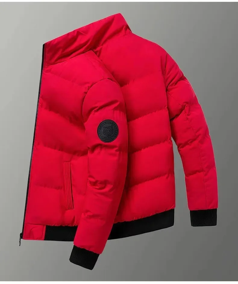 Autumn and winter men's jacket new fashion cotton coat thick cotton coat casual parka coat