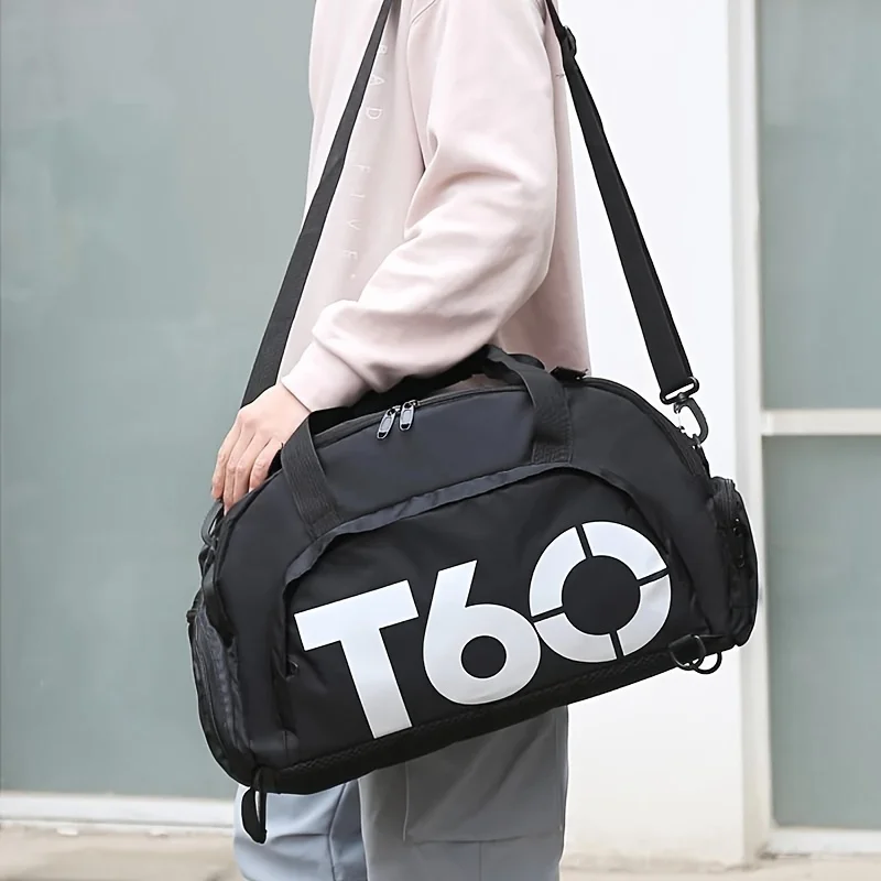 shoulder-sports-and-fitness-luggage-bag-dry-and-wet-separate-men's-and-women's-travel-bags-zipper-closure-gym-yoga-bags