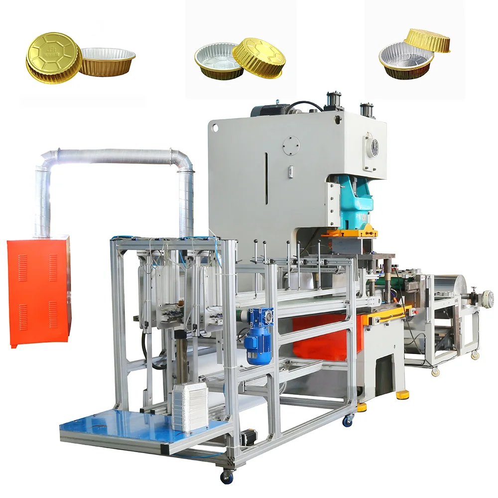 Hot Sale 45T Punching Machine+feeder+mold Aluminum Foil Container Making Machine