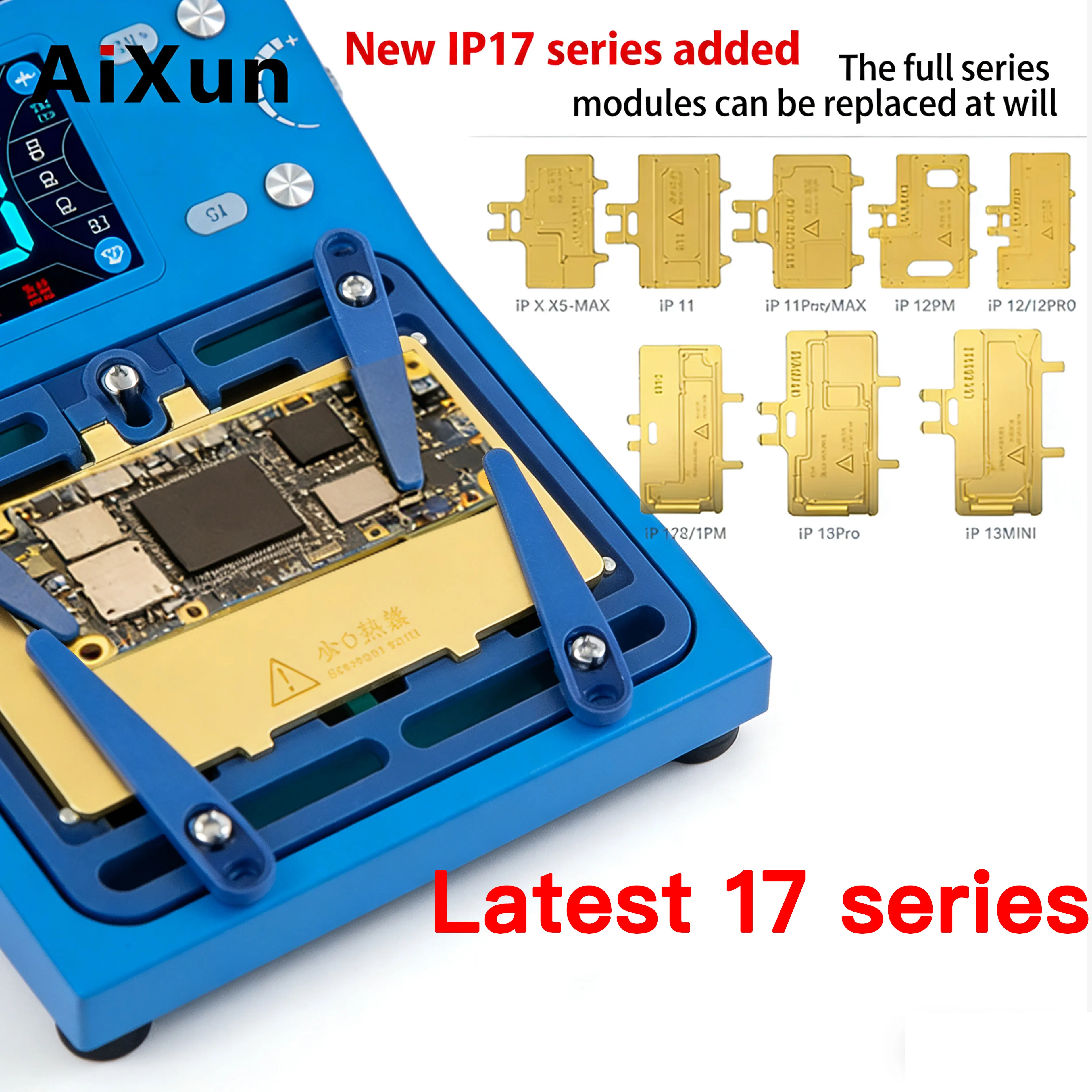 

AiXun iHeater Pro Intelligent Desoldering Station for iPhone X to 17PM & Android CPU Chip Motherboard Repair