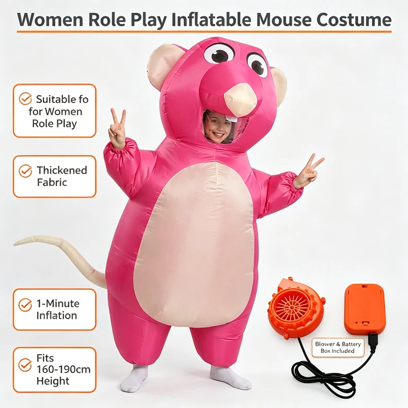 Costumes - Kostum Tiup Berbentuk Tikus Kartun untuk