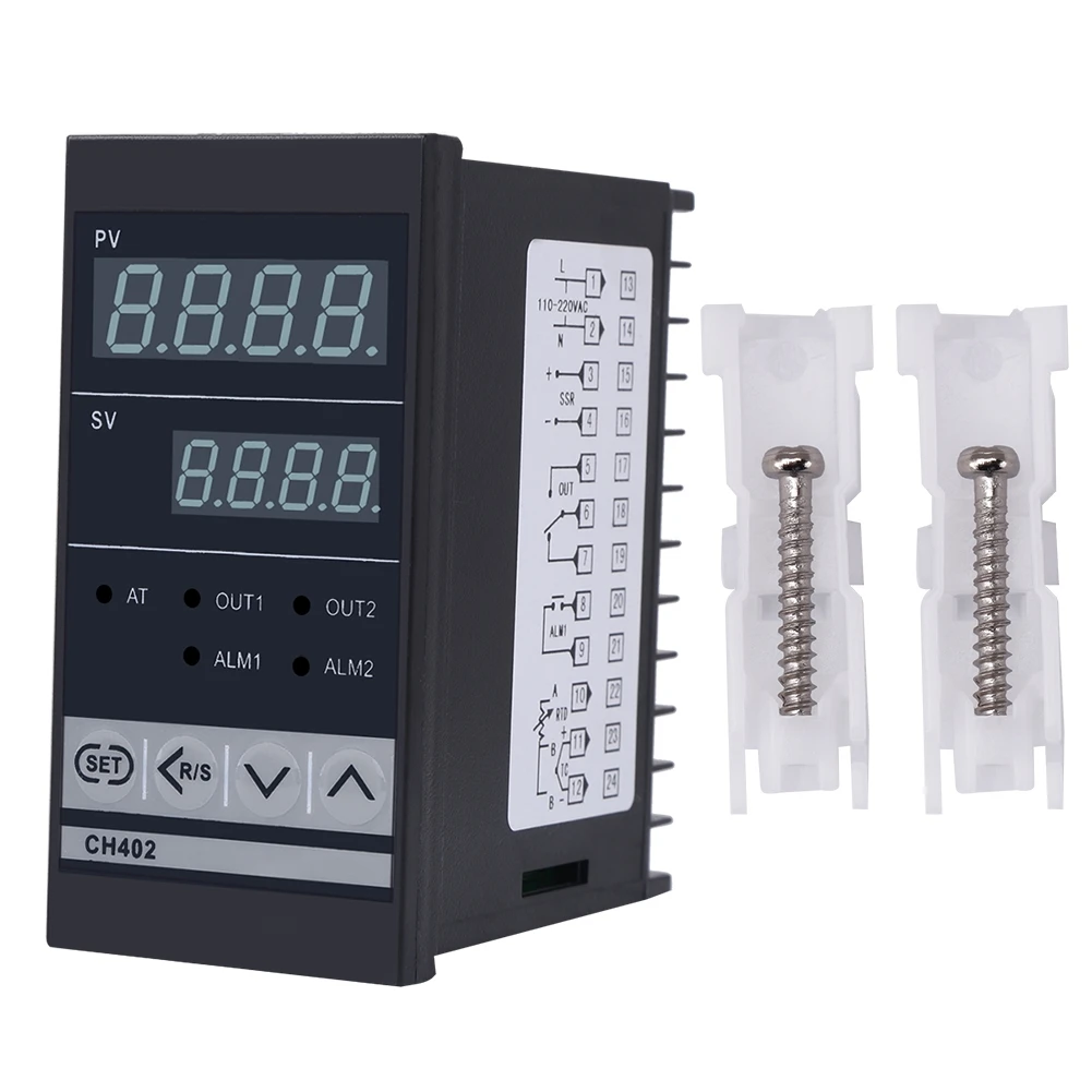 CH402 AC85‑264V Высокоточный интеллектуальный PID-регулятор температуры с реле и входом TC/RTD