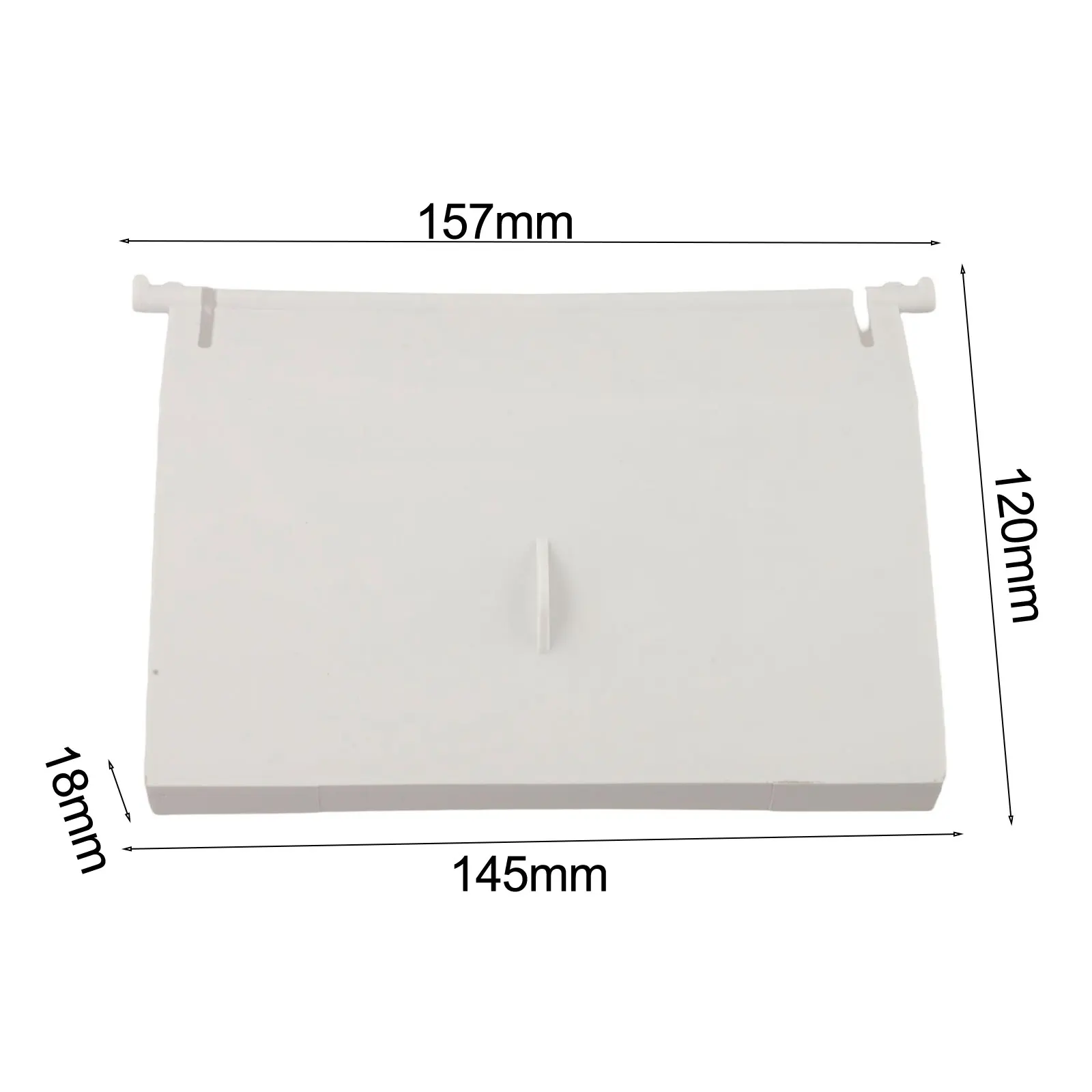For Above Ground Pool Skimmer Flap Replacement with Handle and Two Pins for Secure Installation and Debris Control