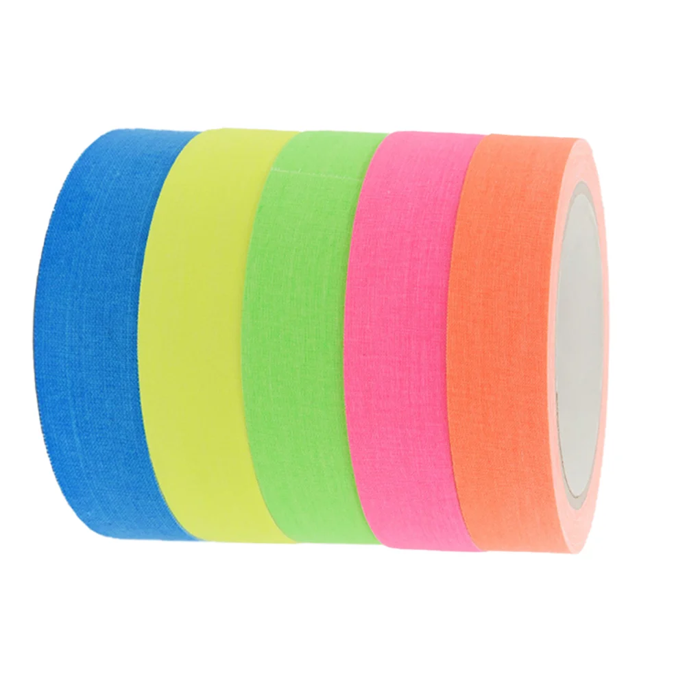 5 Rolls Easy to Rip Tape Non-reflective Glow In The Dark High Viscosity Fluorescence Wall Luminous