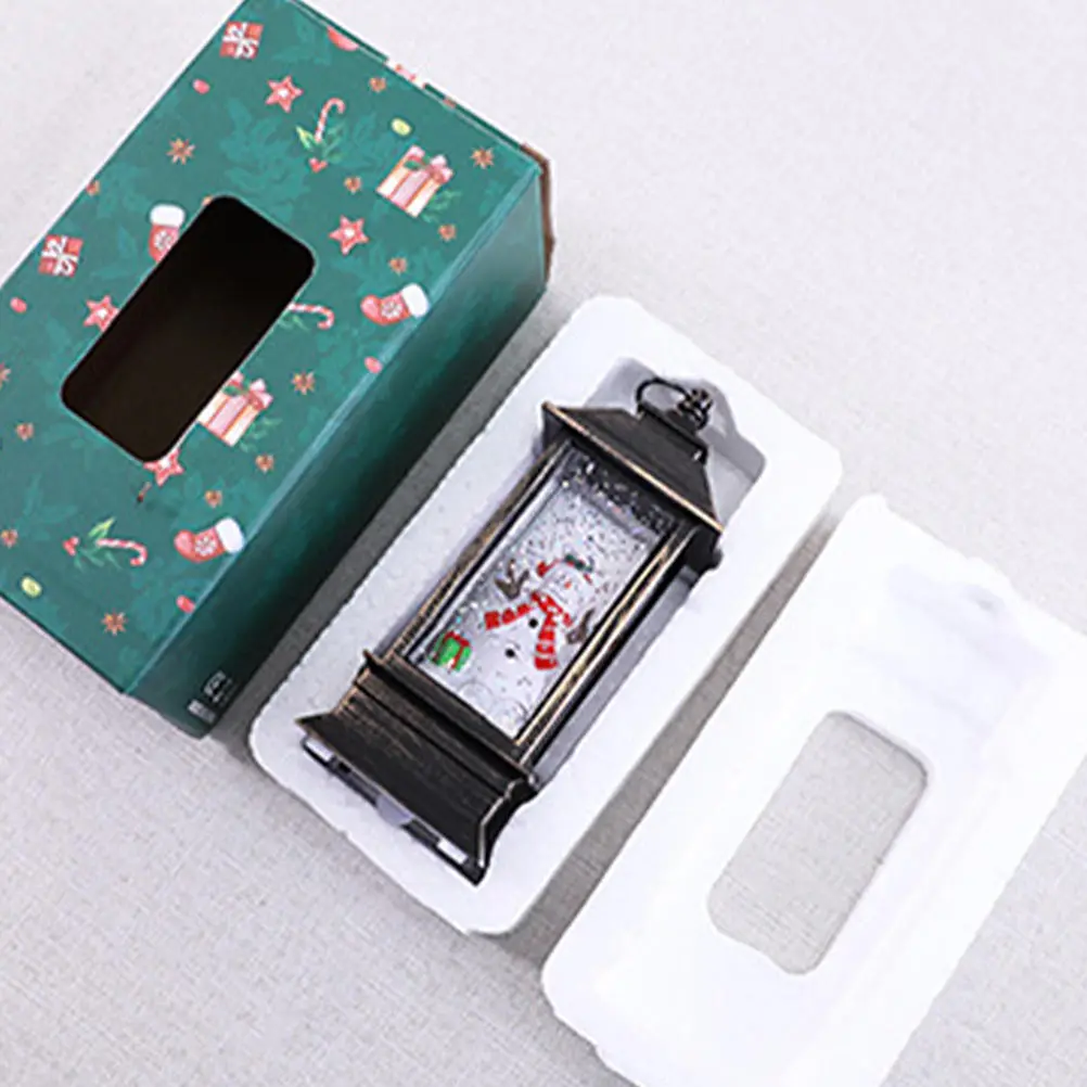 

1pc Snowman Oil Lamp Xmas Props Portable Festival Lamp Luminous Decor Christmas Party Adornment Desktop Christmas Light