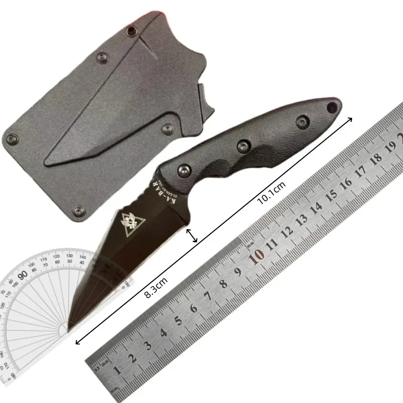 TDIHinderer Hinderance 고정 Balde 칼 (칼집 포함) 1095 고 탄소강 블레이드 야외 캠핑 칼 생존 도구