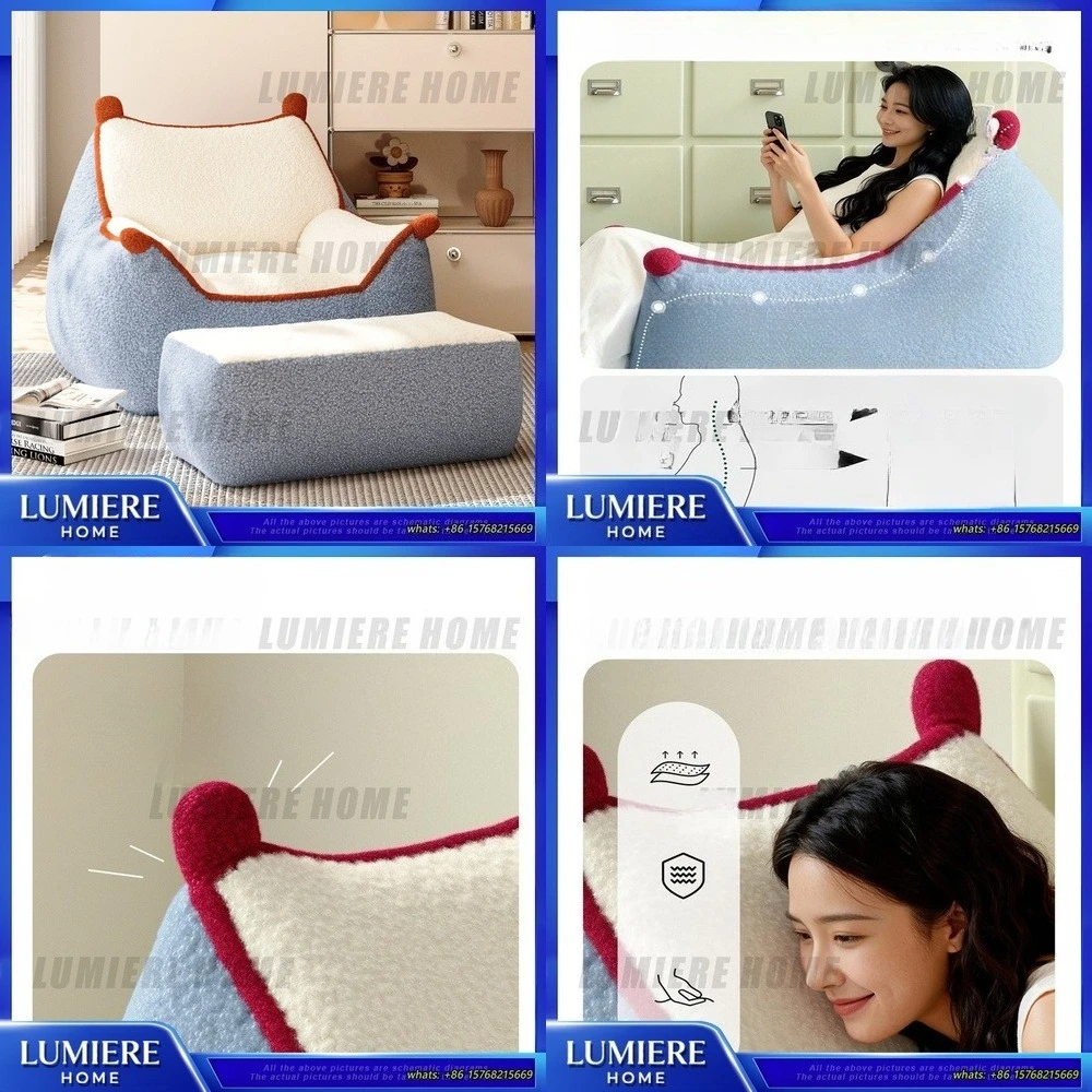 

Bean Bag Chair Single Sofa Lazy Couch Nordic Style for Living Room Bedroom Balcony Lounge Nap Rest Comfortable Indoor Outdoor