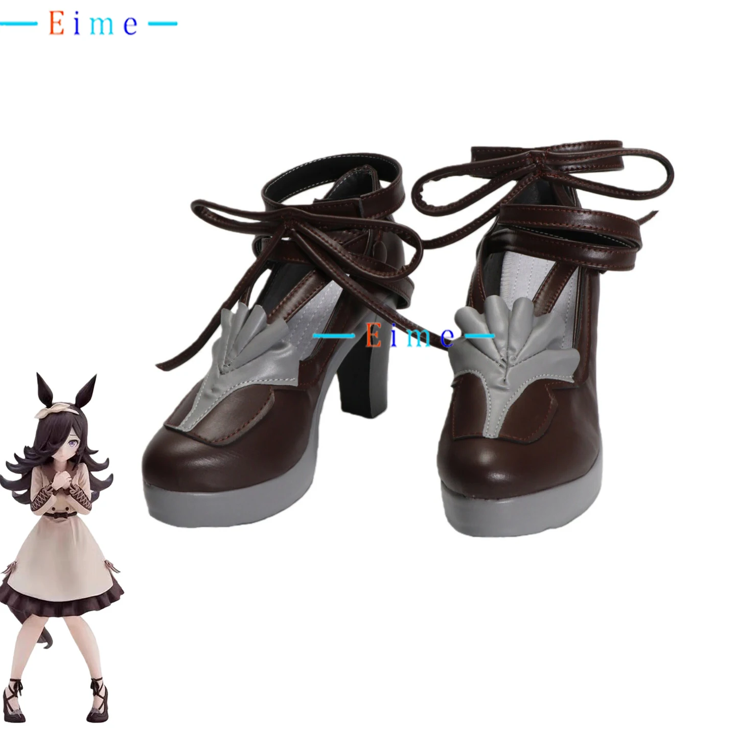

Rice Shower Cosplay Shoes Game Pretty Derby Cosplay Props Halloween Carnival Boots PU Leather Shoes Custom Made