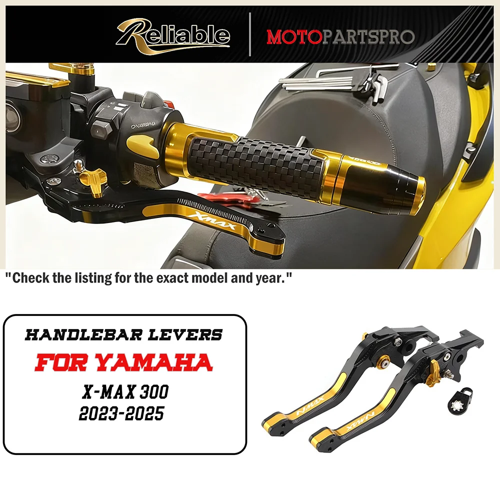 Tuas Kopling Motor XMAX300 untuk YAMAHA XMAX300 XMAX X-MAX 300 2023-2025 Tuas Kopling Rem Motor 3D Rhombus