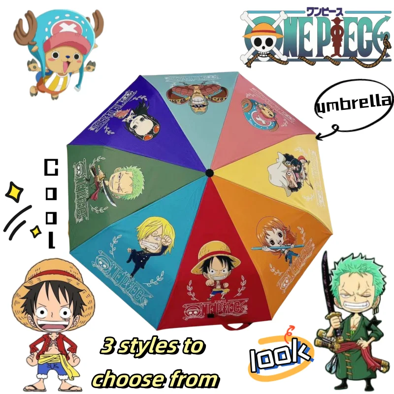 

Monkey· D·Luffy Roronoa Zoro Cartoon Cute Simple Cute Anime Peripheral Sunscreen Sun and Rain Dual Purpose Automatic Umbrella