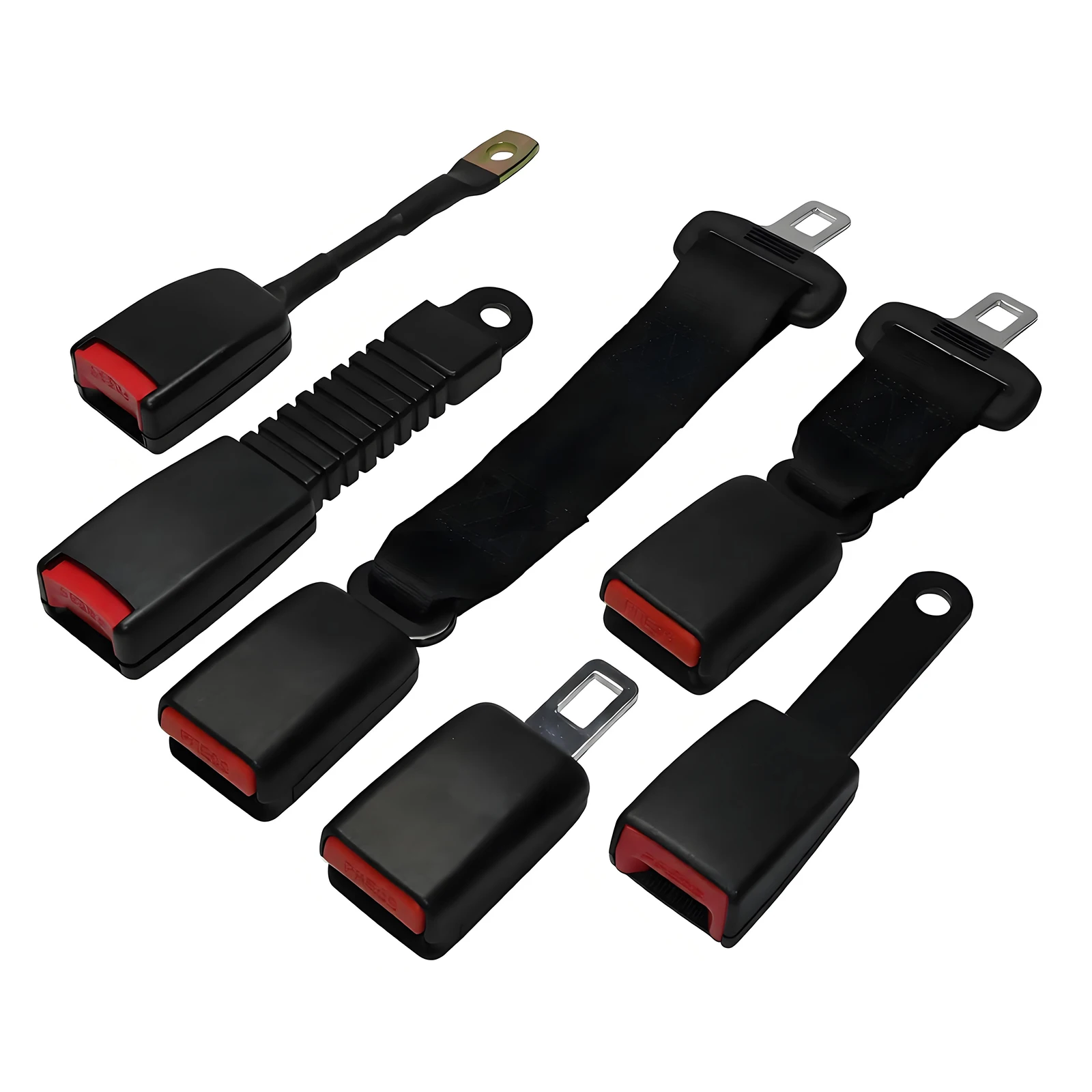 Car Seat Belt Buckle Car Seat Safety Belt Extender Clip Extension Auto Fasteners Buckle Tongue Adapter Automotive Universal
