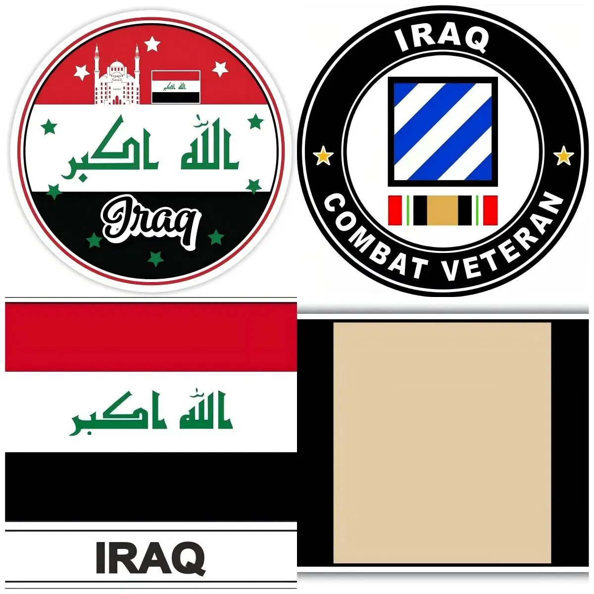 

Iraq Bumper Sticker Vinyl for Cars, Trucks, Laptop