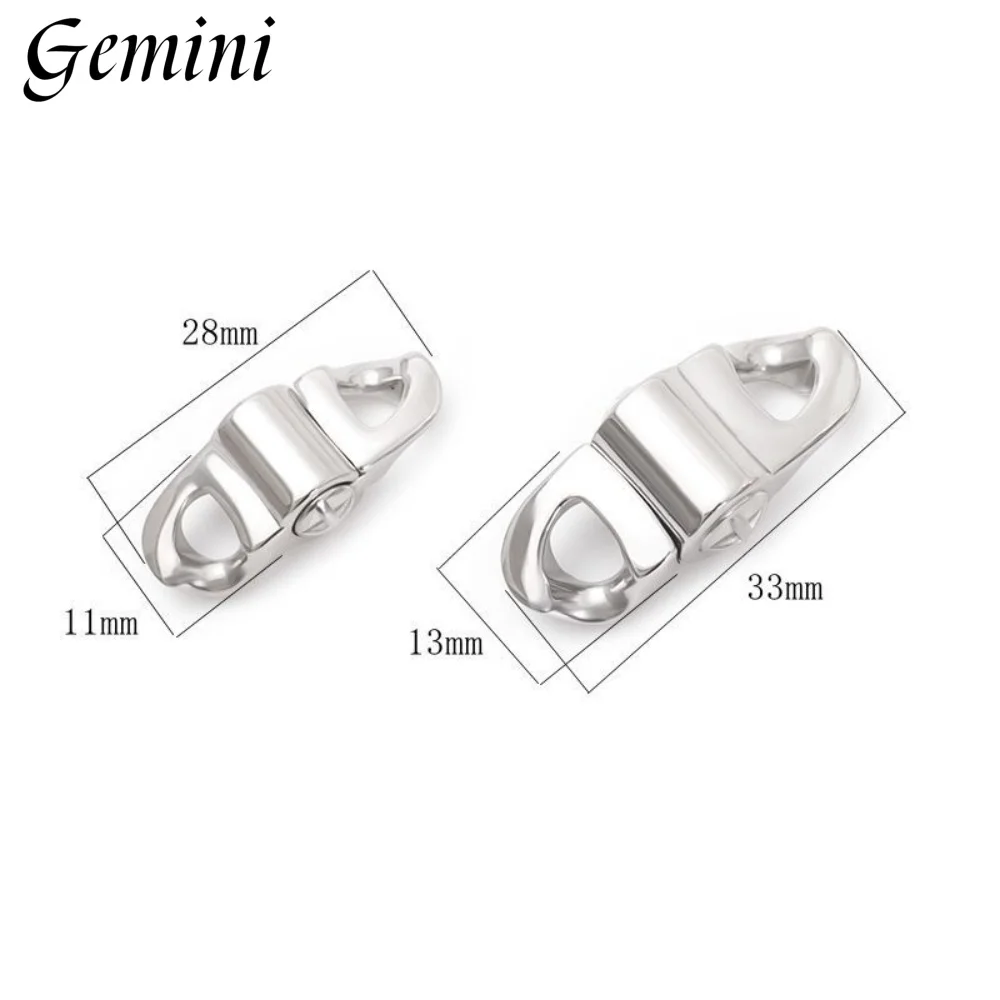 5Pcs 316L Stainless Steel Spring Clasps Lobster Clasp for Cuba Hiphop Chain Bracelet and Necklace Buckle Jewelry Accessories